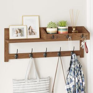 Wall Hooks with Shelf